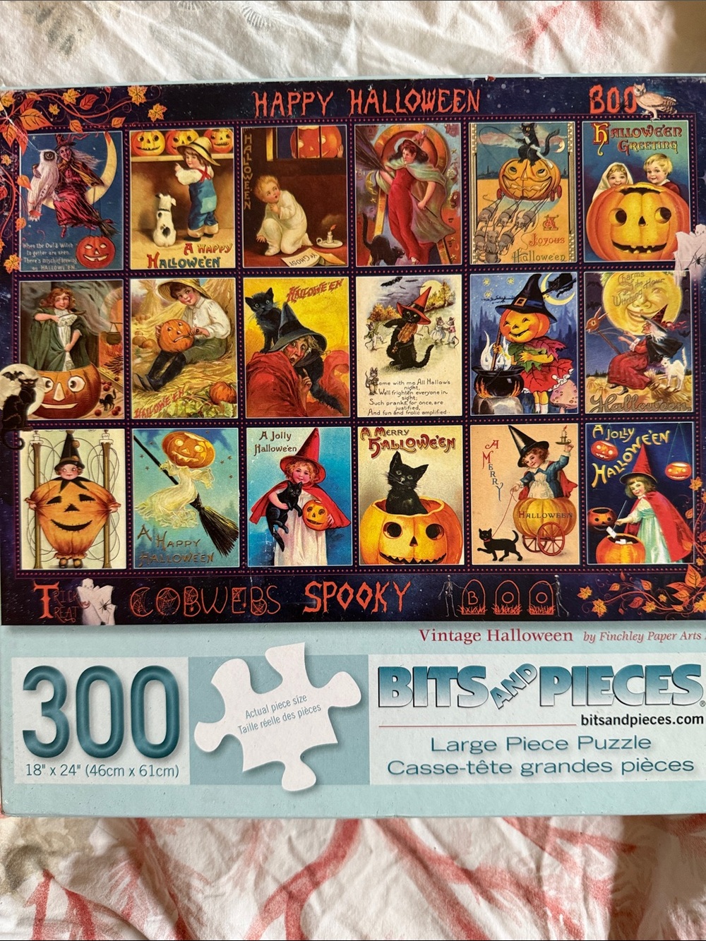 “Vintage Halloween” by Finchley Paper Arts 300-Piece Puzzle by Bits and Pieces